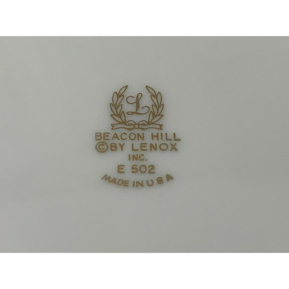 Lenox Beacon Hill China Pair Salad Plates 8 3/8″ Made 1961 to 1975 - Picture 6 of 7
